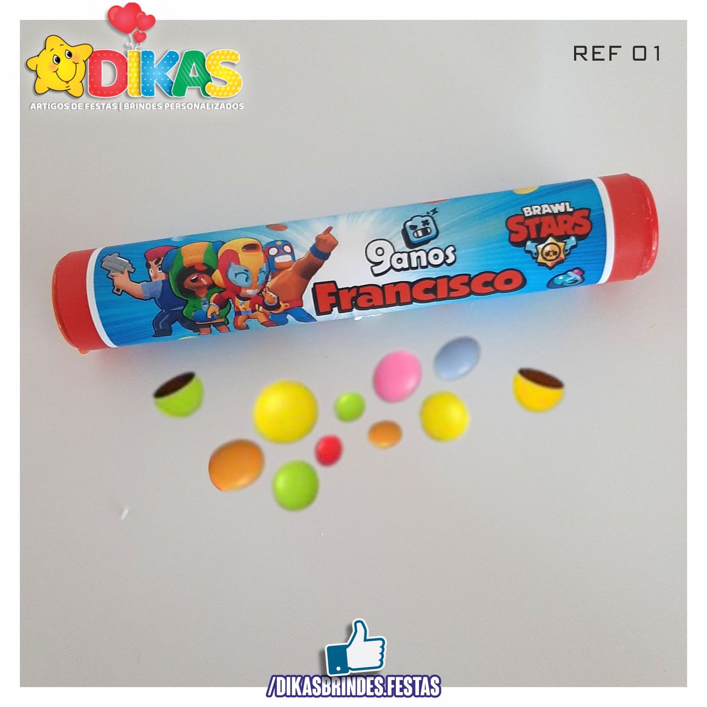 PINTAROLAS TEMÁTICA PERSONALIZADA - BRAWL STARS