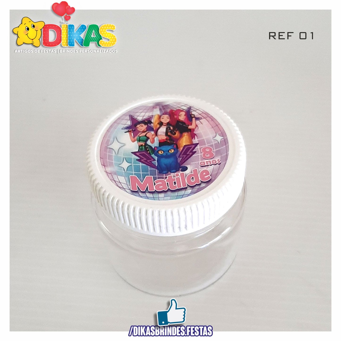 POTE PLÁSTICO 100ML PERSONALIZADO - GUERREIRAS DO K-POP