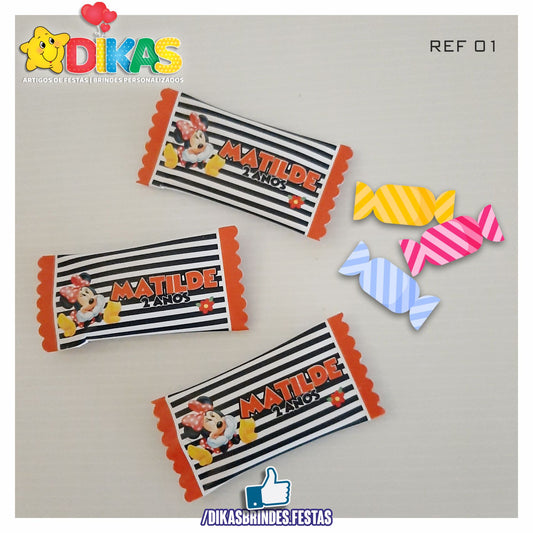 REBUÇADOS PERSONALIZADOS - MINNIE VERMELHA