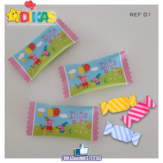 REBUÇADOS PERSONALIZADOS - PORQUINHA PEPPA