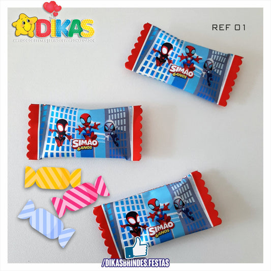 REBUÇADOS PERSONALIZADOS - SPIDEY