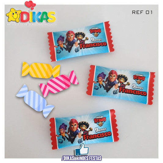REBUÇADOS PERSONALIZADOS - BRAWL STARS