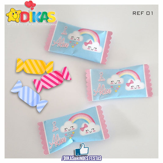 REBUÇADOS PERSONALIZADOS - CHUVA DE AMOR