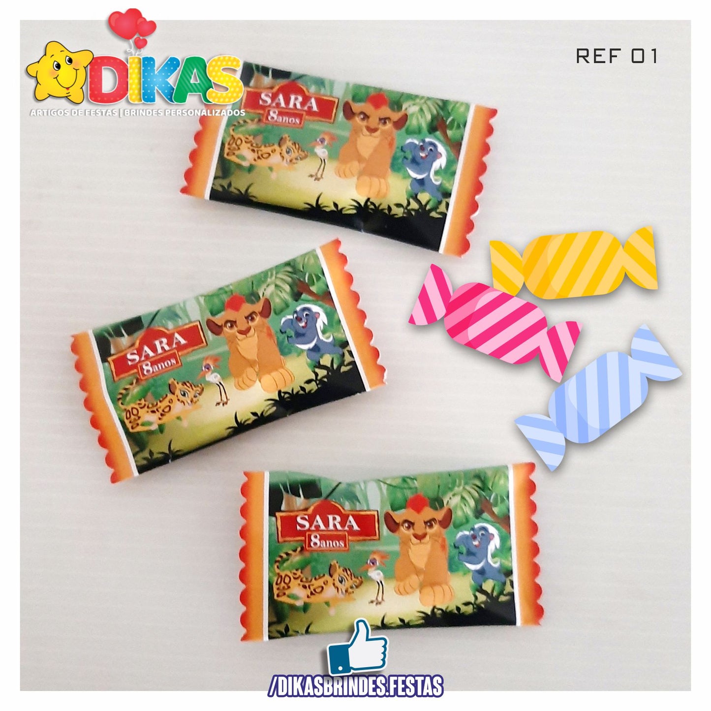 REBUÇADOS PERSONALIZADOS - GUARDA DO LEÃO