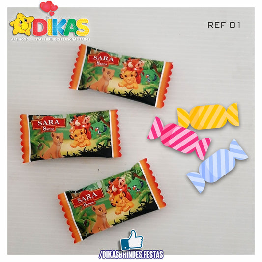 REBUÇADOS PERSONALIZADOS - REI LEÃO