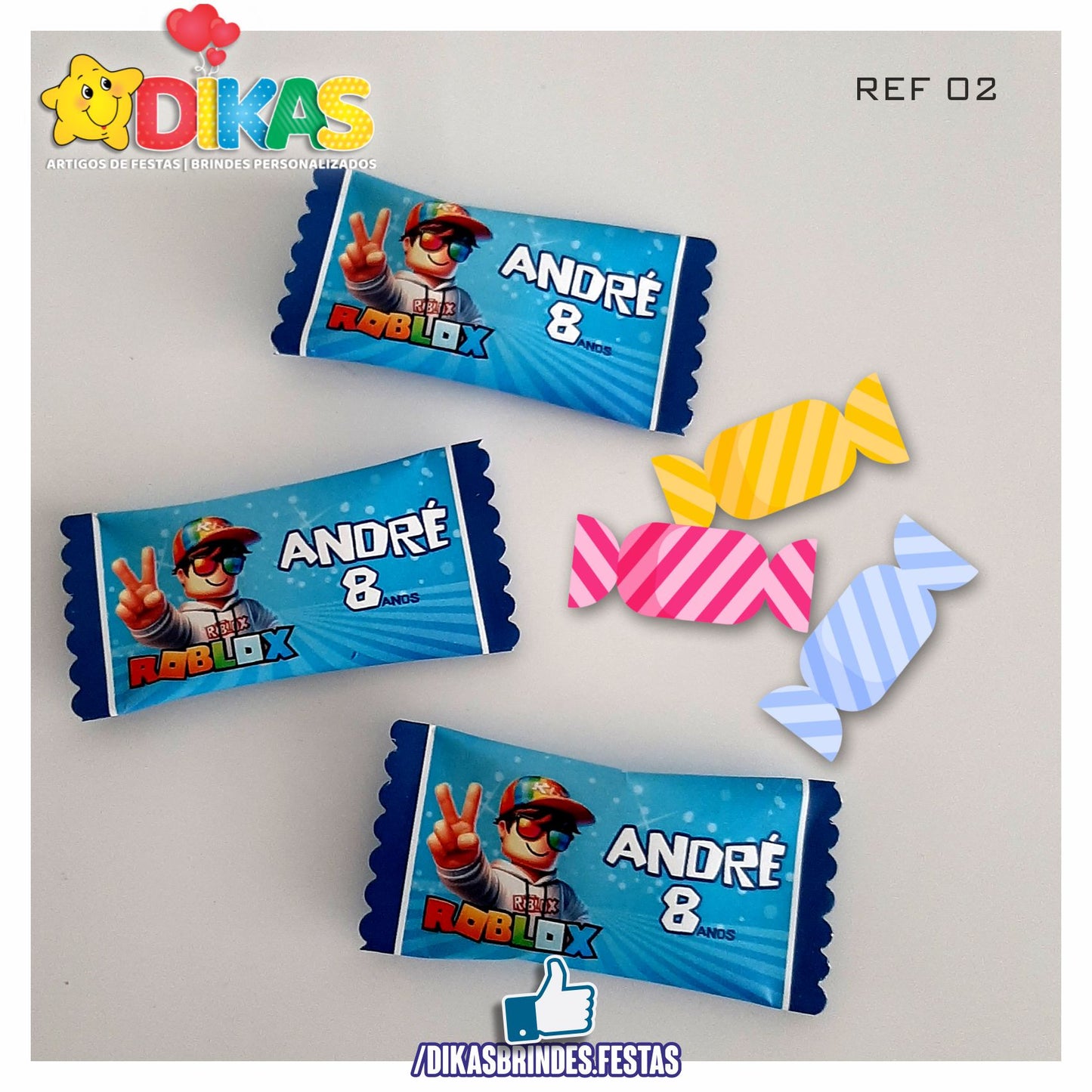 REBUÇADOS PERSONALIZADOS - ROBLOX