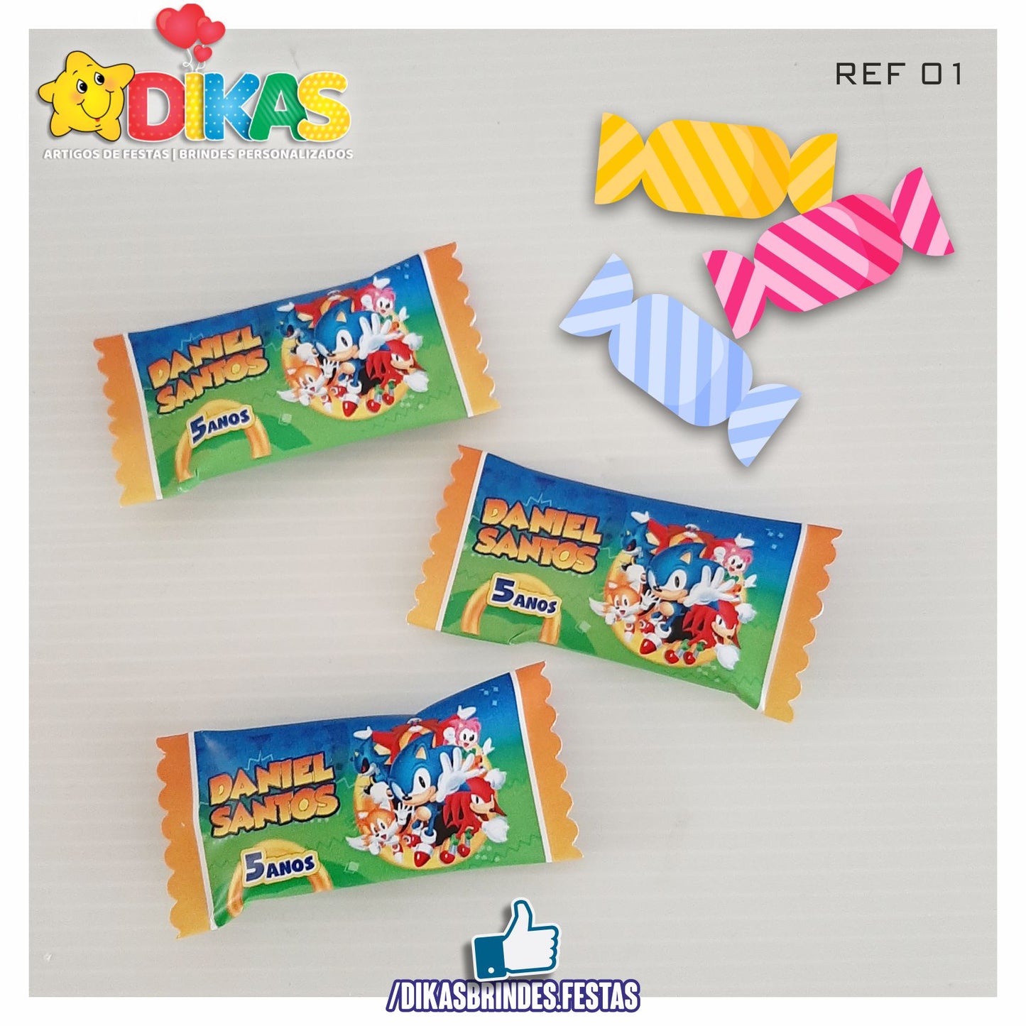 REBUÇADOS PERSONALIZADOS - SONIC