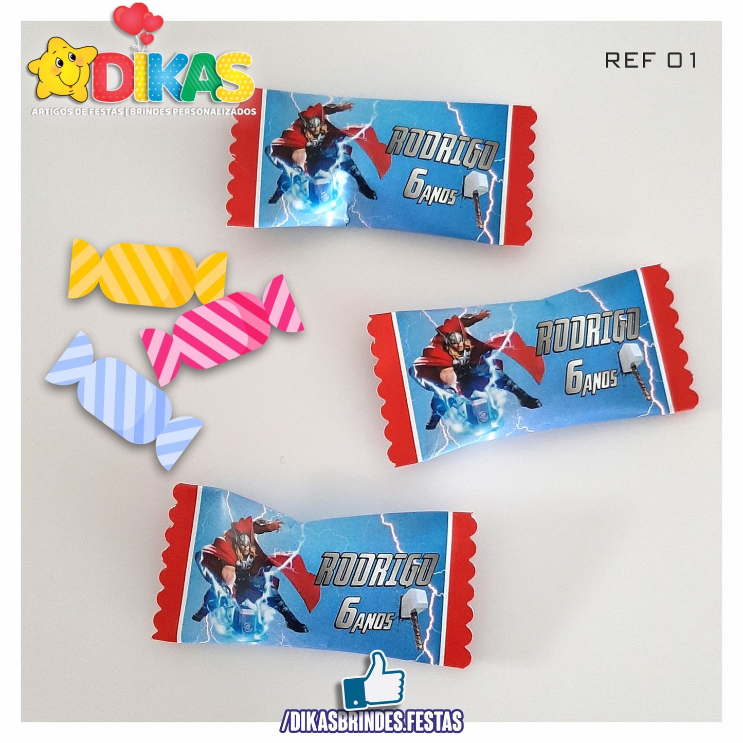 REBUÇADOS PERSONALIZADOS - THOR