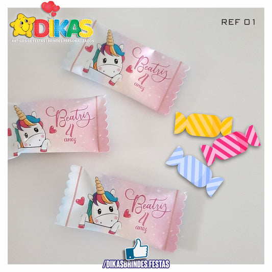 REBUÇADOS PERSONALIZADOS - UNICÓRNIO