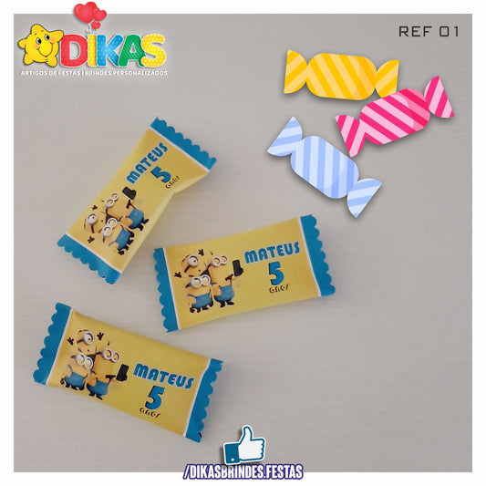 REBUÇADOS PERSONALIZADOS - MINIONS