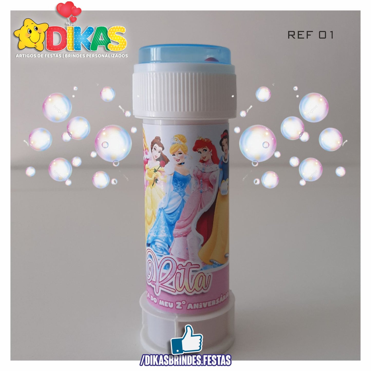 BOLHA DE SABÃO - PRINCESAS DISNEY