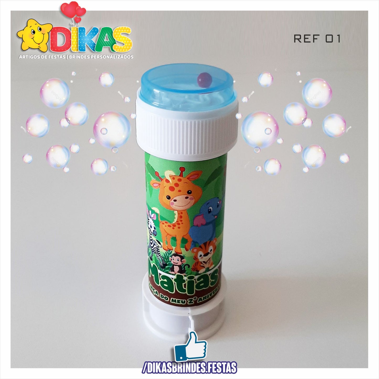 BOLHA DE SABÃO - ANIMAIS DA SELVA