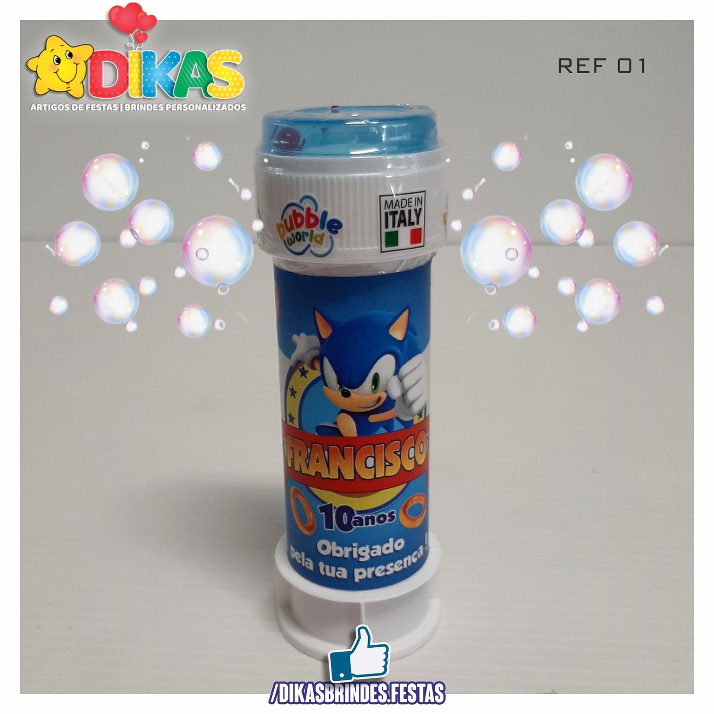 BOLHA DE SABÃO - SONIC