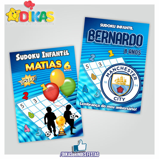 SUDOKU INFANTIL PERSONALIZADO - FUTEBOL