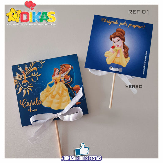 CHUPA PERSONALIZADO - A BELA E A FERA