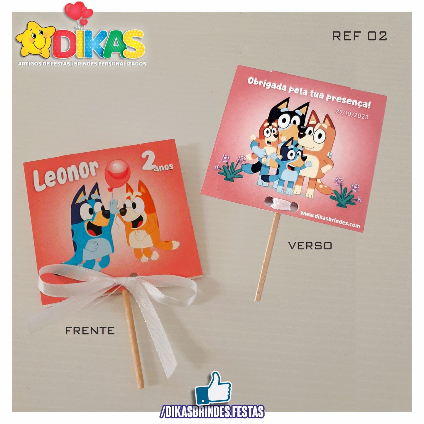 CHUPA PERSONALIZADO - BLUEY