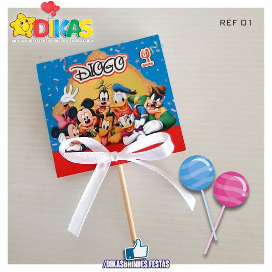 CHUPA PERSONALIZADO - MICKEY E OS AMIGOS