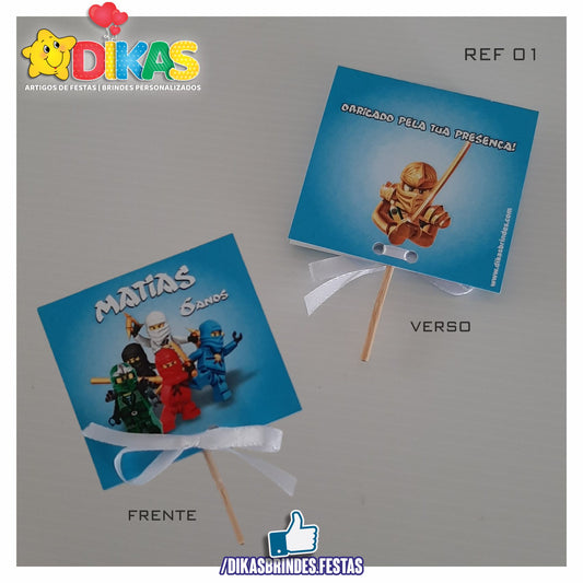 CHUPA PERSONALIZADO - NINJAGO