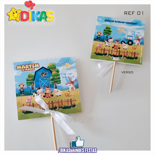 CHUPA PERSONALIZADO - ANIMAIS DA QUINTA