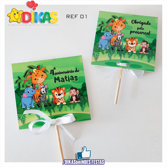 CHUPA PERSONALIZADO - ANIMAIS DA SELVA