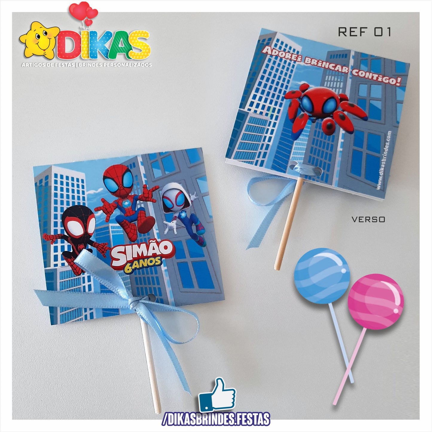 CHUPA PERSONALIZADO - SPIDEY