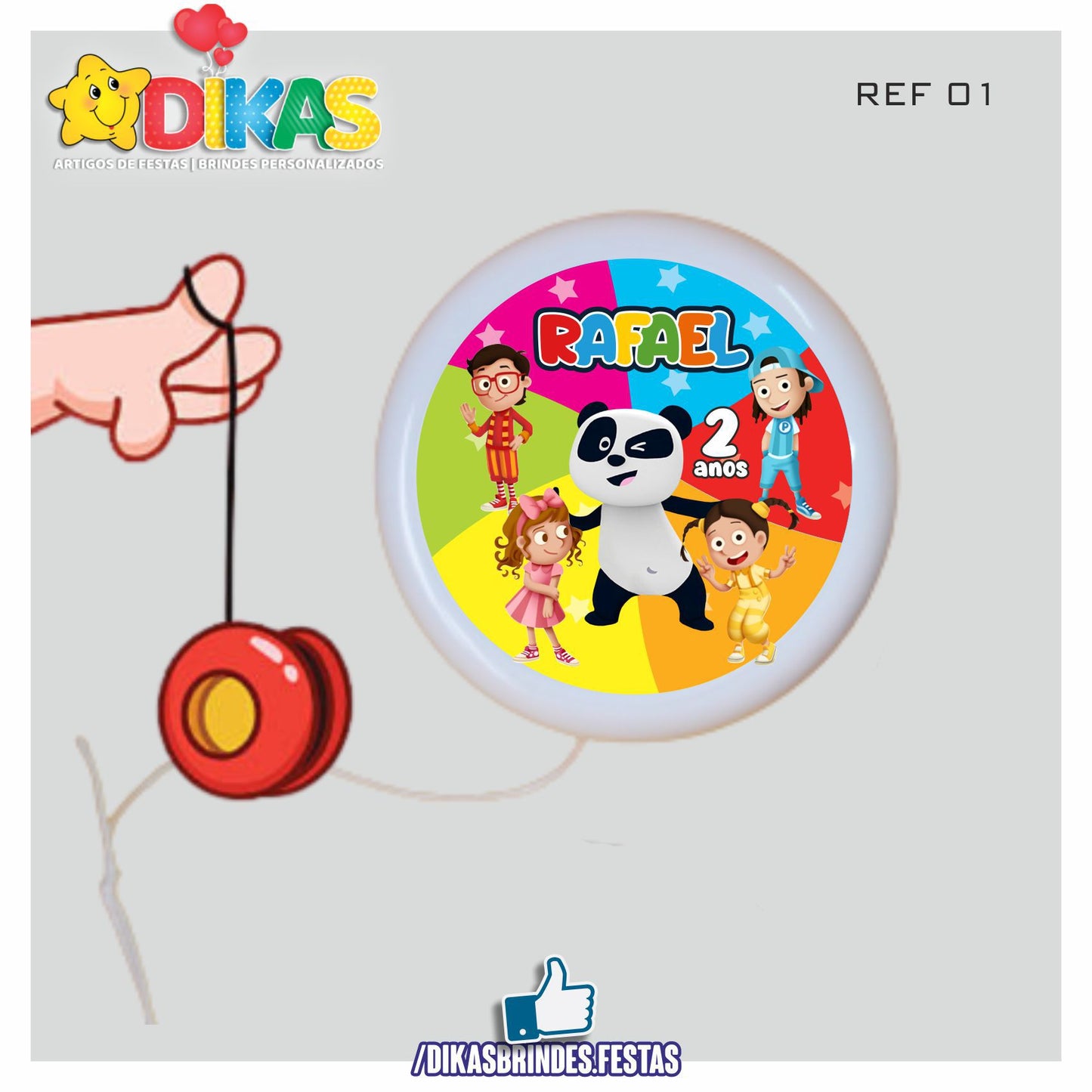 IOIÓ PERSONALIZADO - PANDA E OS CARICAS