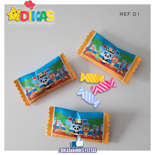 REBUÇADOS PERSONALIZADOS - PANDA E OS AMIGOS