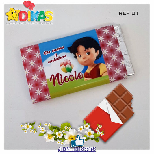 TABLET CHOCOLATE 20G PERSONALIZADO - HEIDI