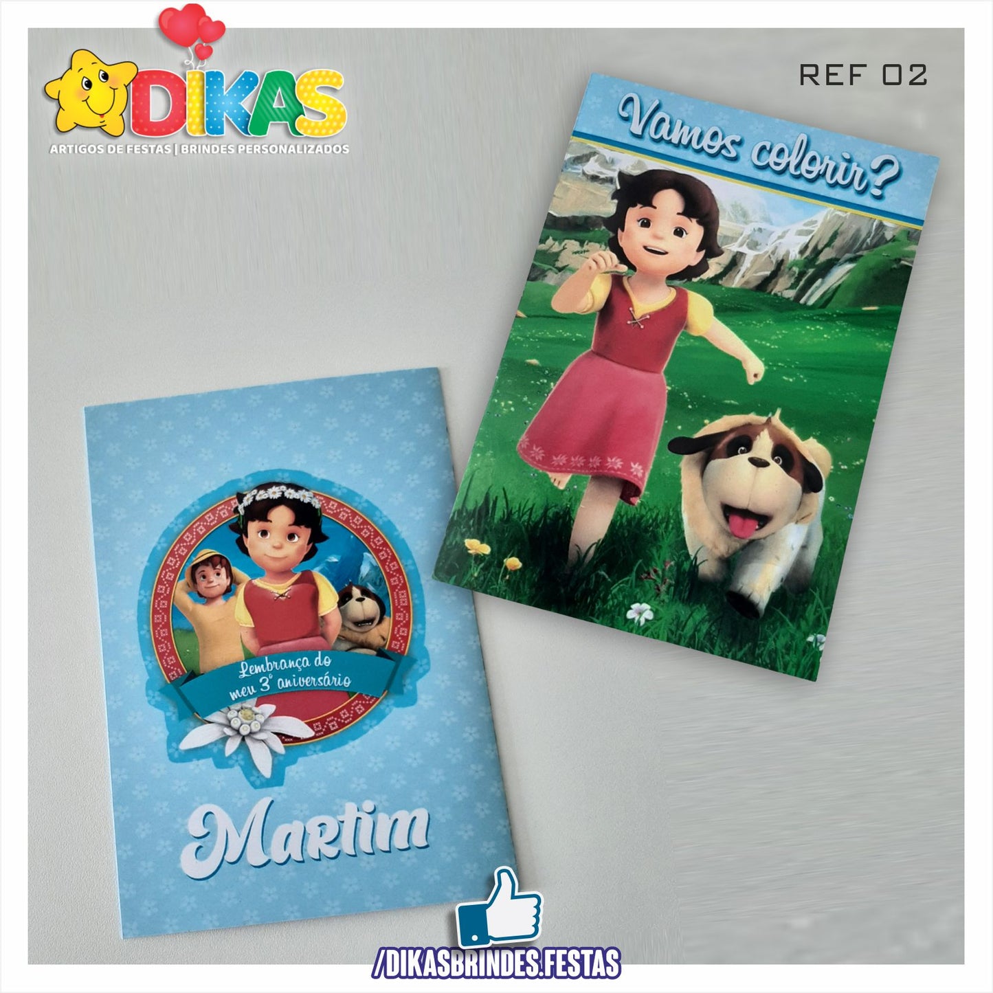 LIVRINHO PARA COLORIR - HEIDI