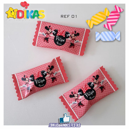 REBUÇADOS PERSONALIZADOS - MINNIE ROSA