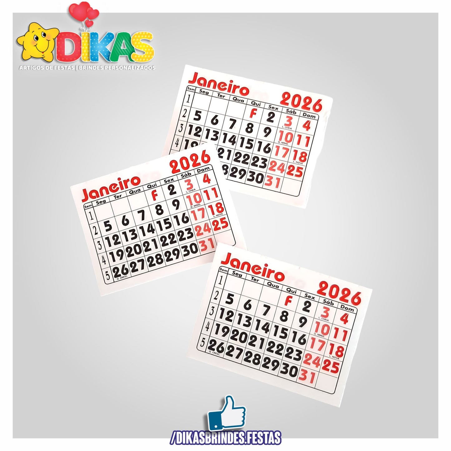 BLOCO DE MINI CALENDÁRIO