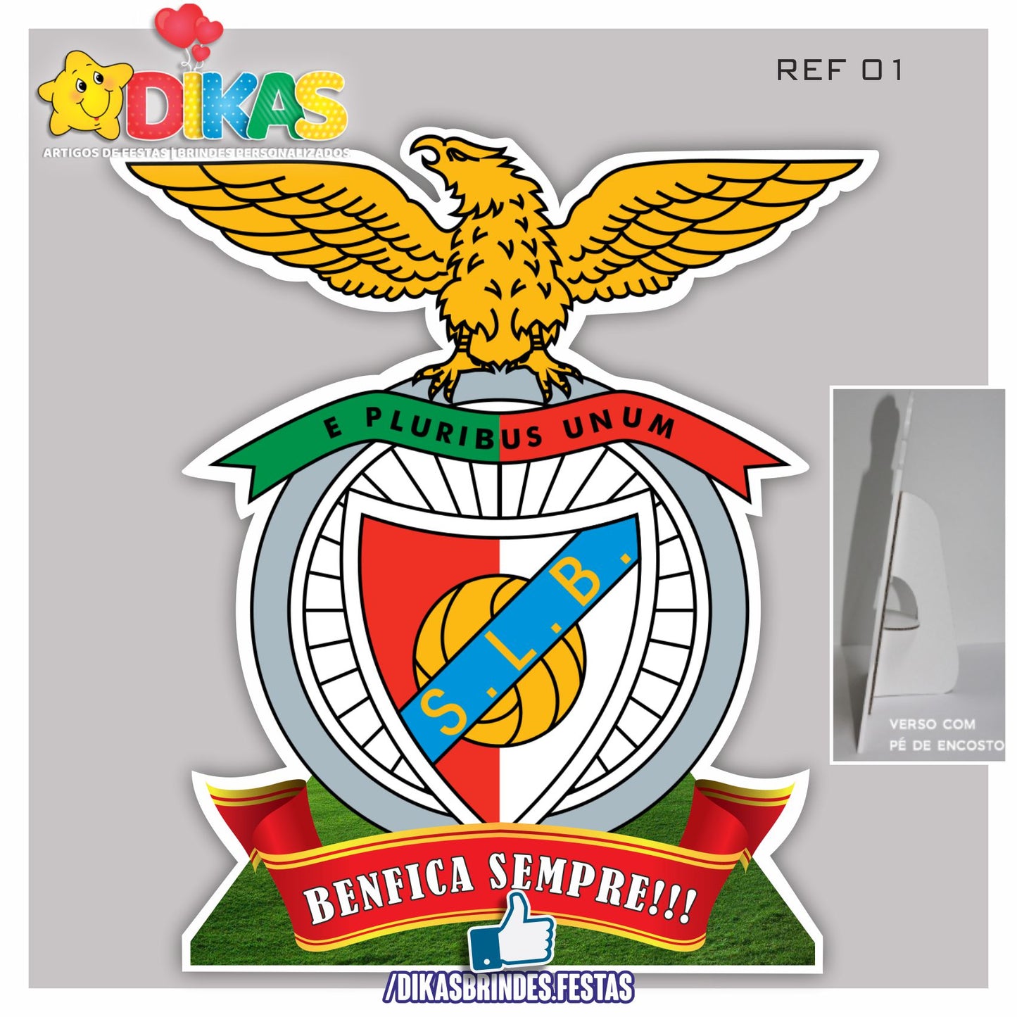 CENÁRIO PARA MESA - FUTEBOL BENFICA