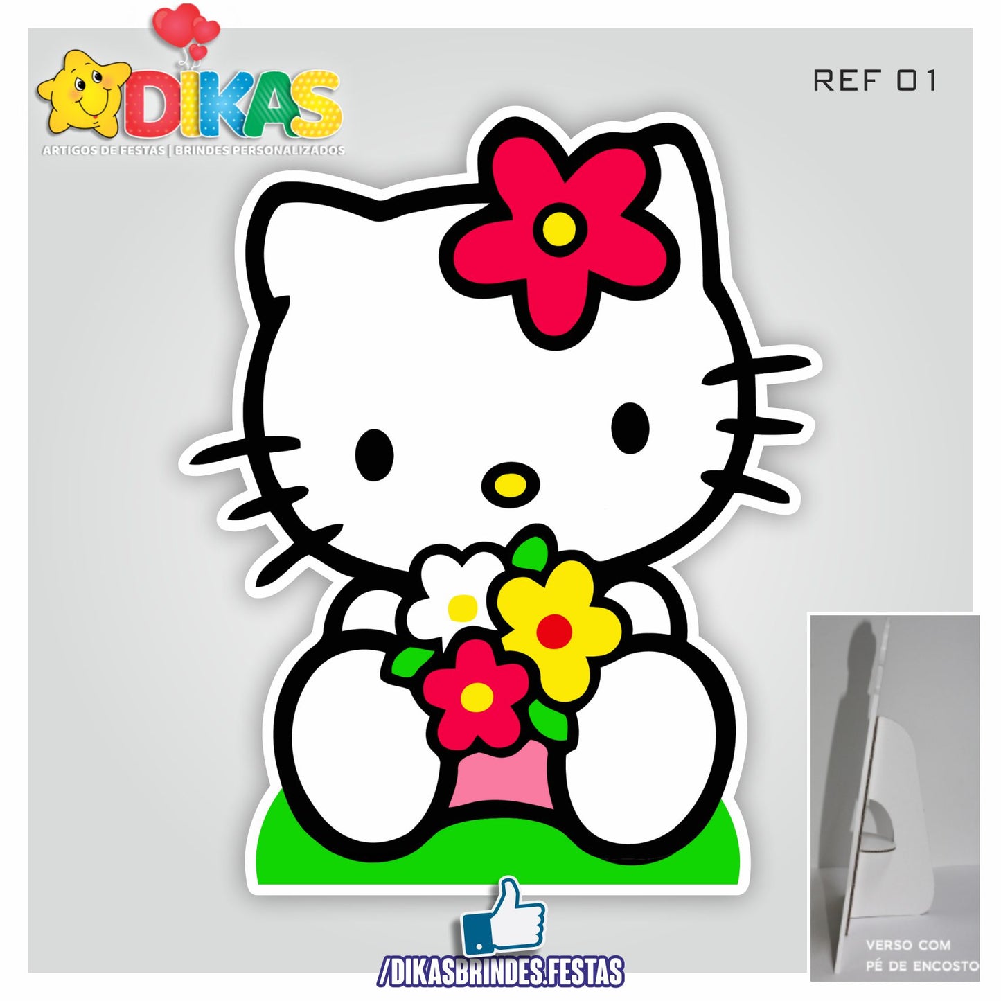 CENÁRIO PARA MESA - HELLO KITTY