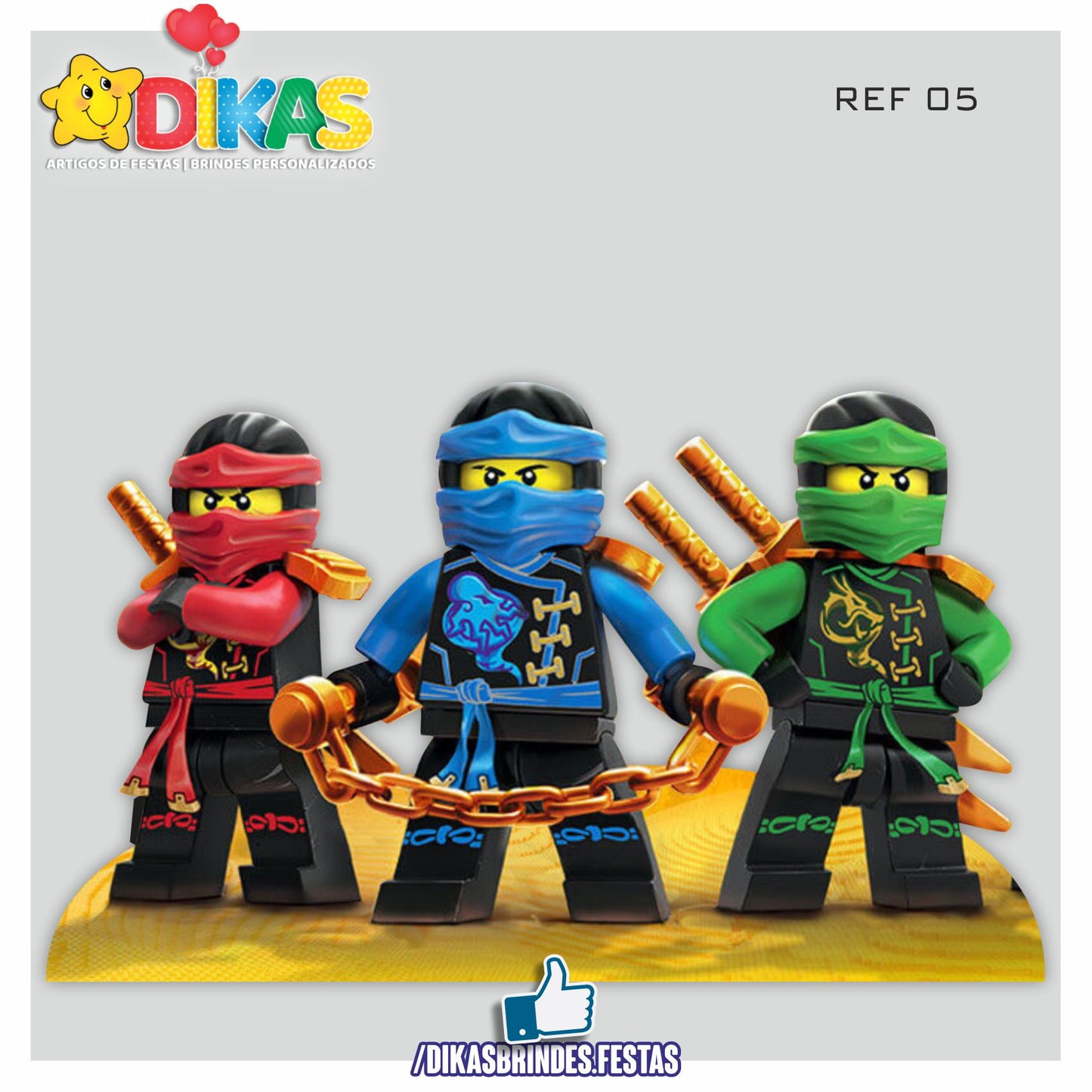 CENÁRIO PARA MESA - NINJAGO