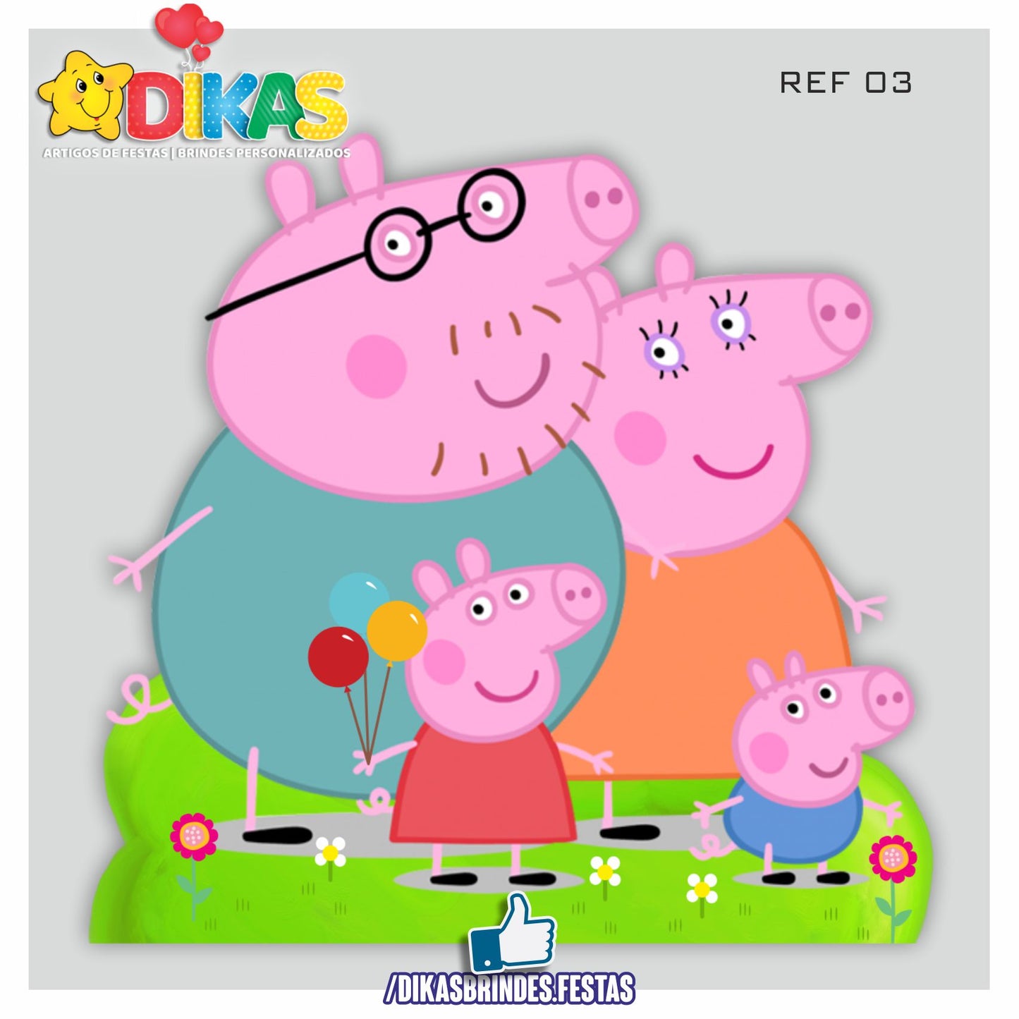 CENÁRIO PARA MESA - PORQUINHA PEPPA