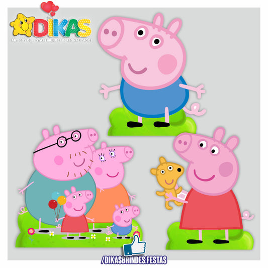 CENÁRIO PARA MESA - PORQUINHA PEPPA