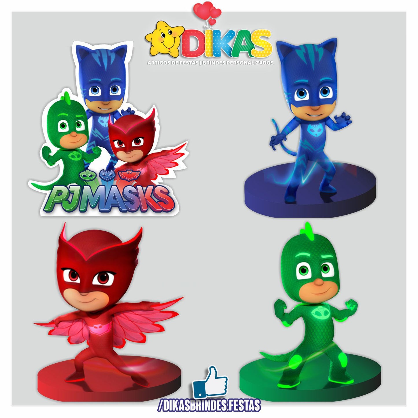 CENÁRIO PARA MESA - PJMASKS