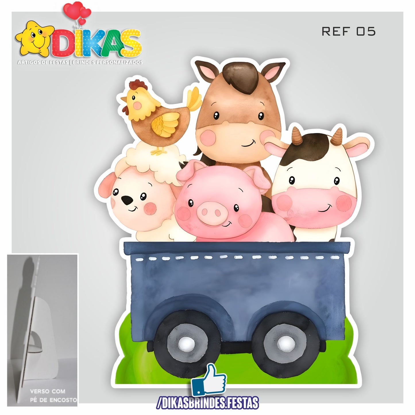 CENÁRIO PARA MESA - ANIMAIS DA QUINTA