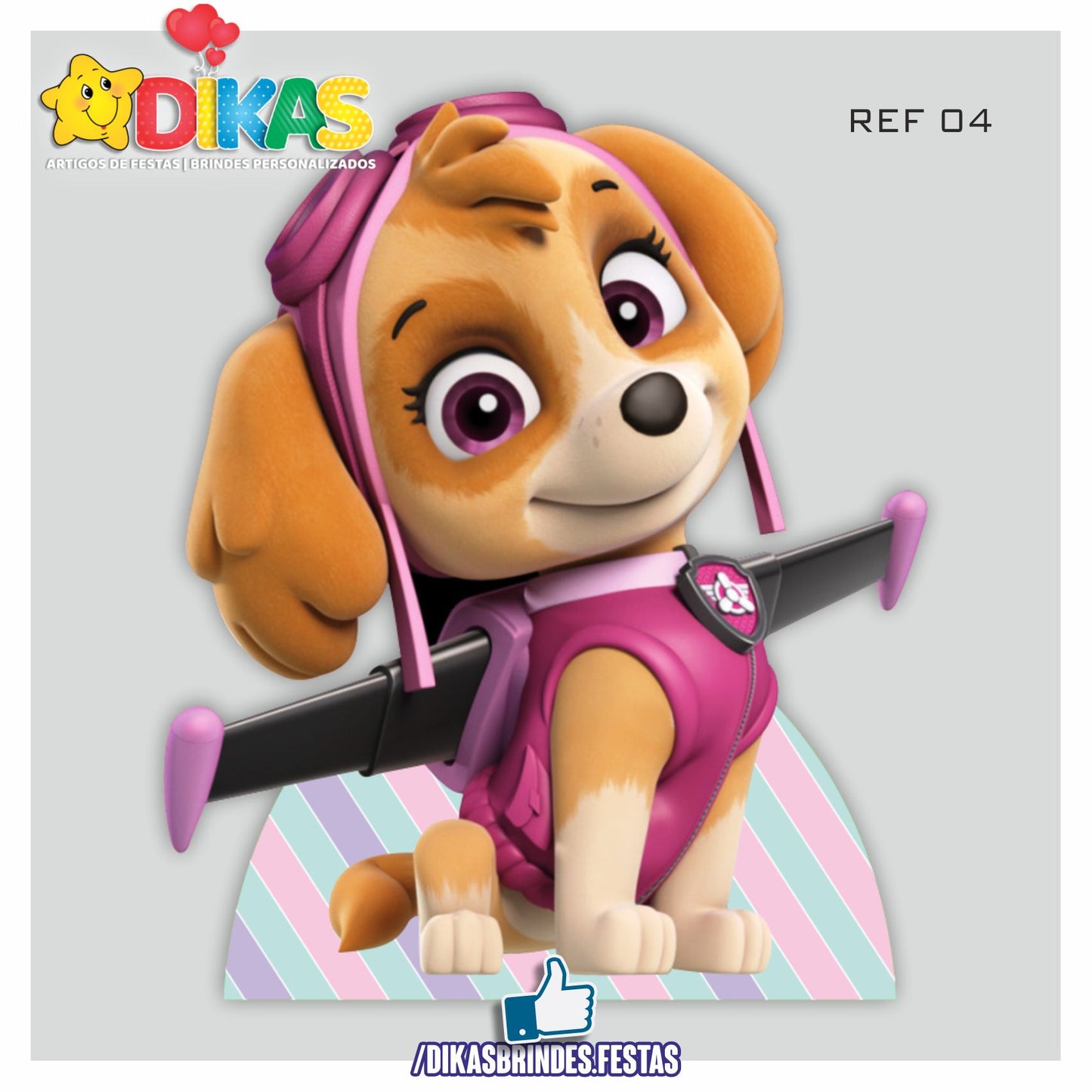 CENÁRIO PARA MESA - PATRULHA PATA SKYE