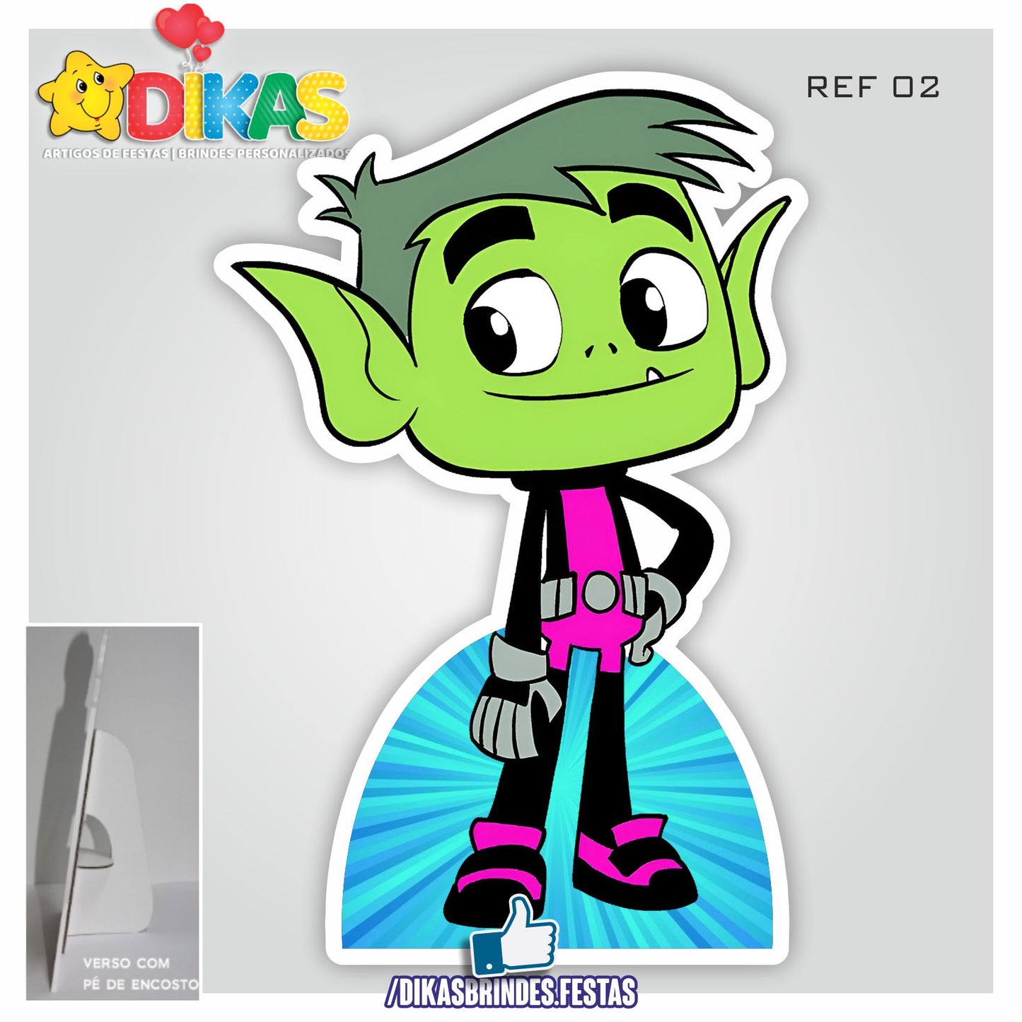 CENÁRIO PARA MESA - TEEN TITANS GO