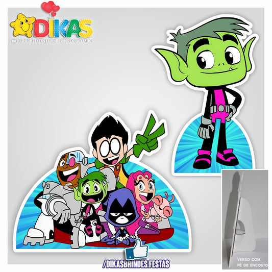 CENÁRIO PARA MESA - TEEN TITANS GO