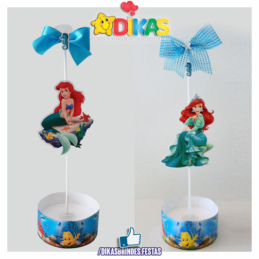 CENTRO DE MESA C/ SUPORTE P/ BALÃO - PEQUENA SEREIA