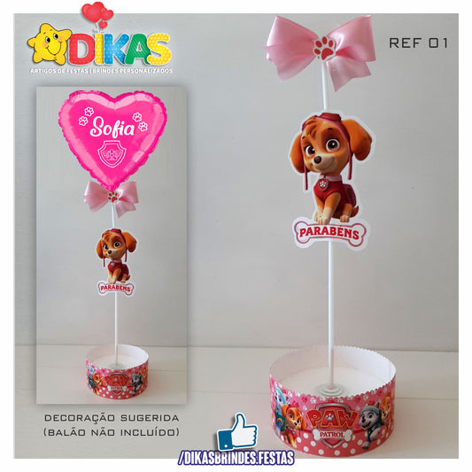 CENTRO DE MESA C/ SUPORTE P/ BALÃO - SKYE