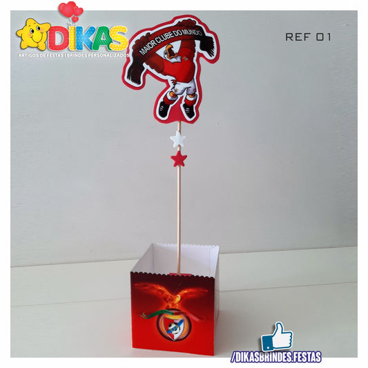 CENTRO DE MESA ARTESANAL - FUTEBOL BENFICA