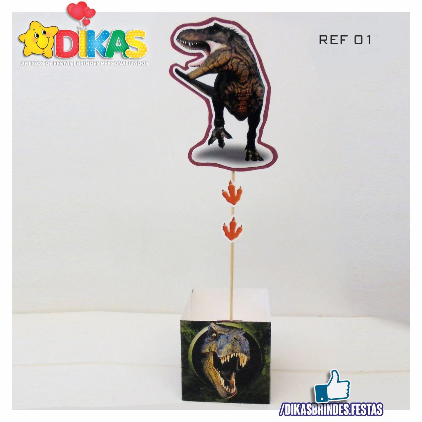 CENTRO DE MESA ARTESANAL - DINOSSAUROS