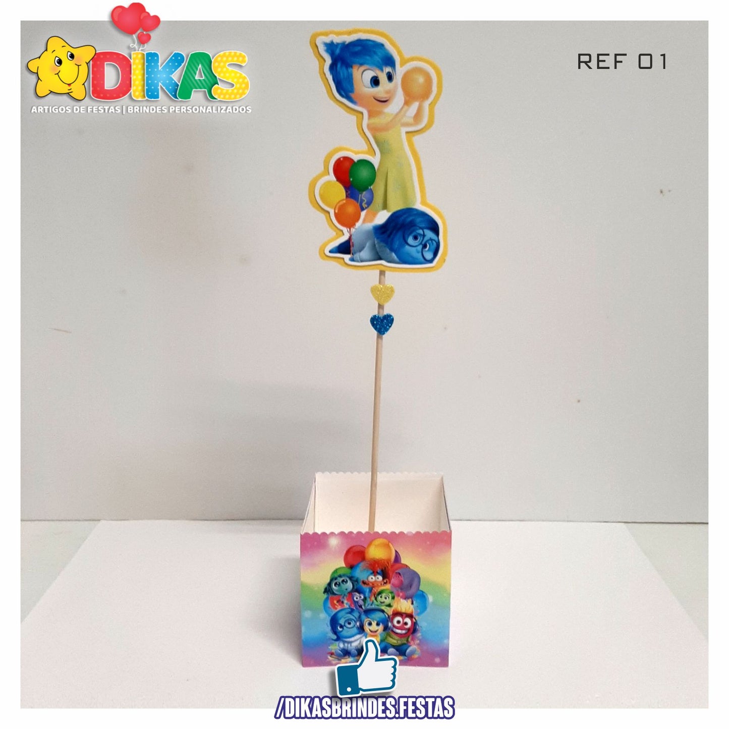 CENTRO DE MESA ARTESANAL - DIVERTIDAMENTE