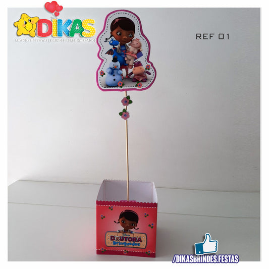 CENTRO DE MESA ARTESANAL - DOUTORA BRINQUEDOS