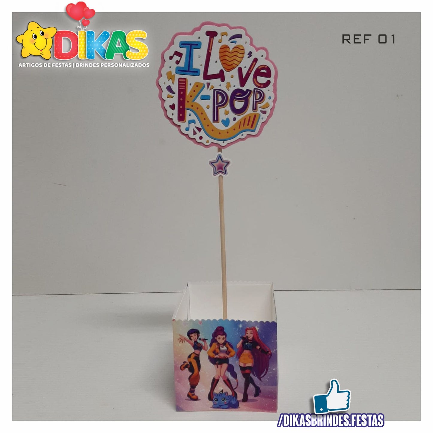 CENTRO DE MESA ARTESANAL - GUERREIRAS DO K-POP