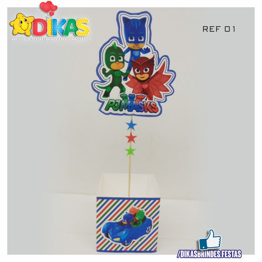 CENTRO DE MESA ARTESANAL - PJMASKS