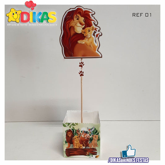 CENTRO DE MESA ARTESANAL - REI LEÃO